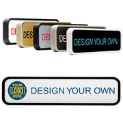 Rounded Full Color Wall Sign with Plastic Holder- 2" x 8"
