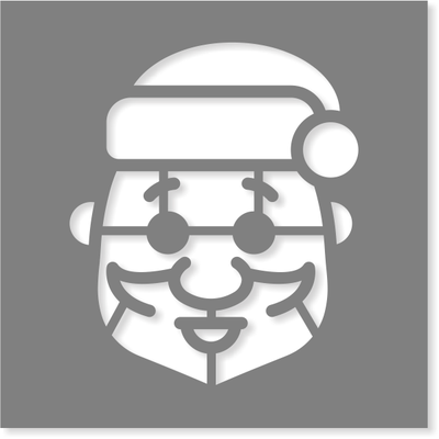 Santa Stencil | Multiple Sizes