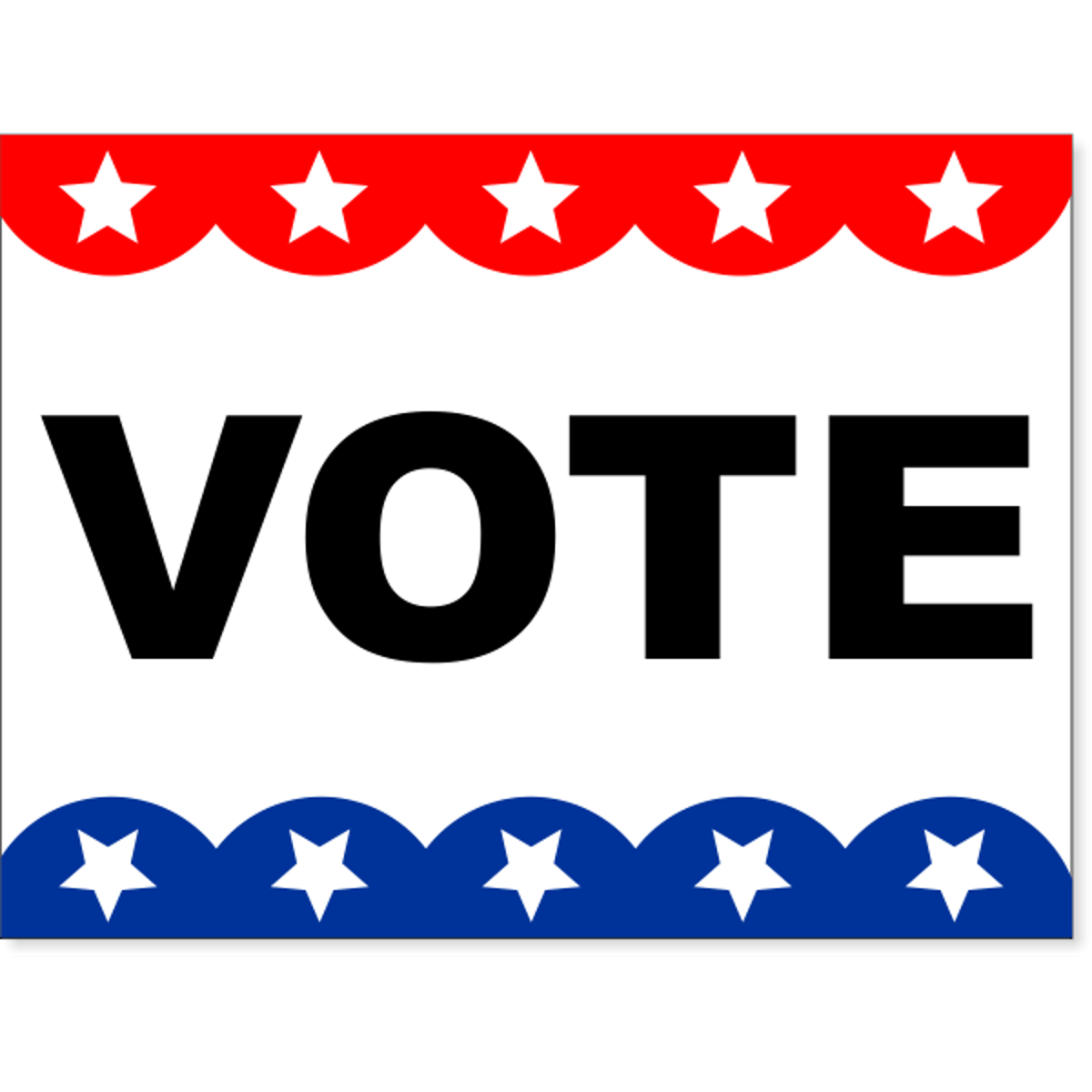 Scallop Vote Yard Sign | 18" x 24"