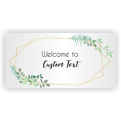 Simplistic Floral Shower Banner