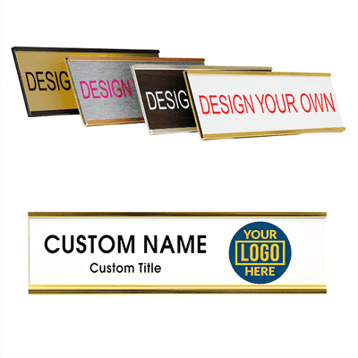 Right Logo Full Color 2" x 8" Wall Plate with Holder