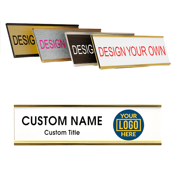 Right Logo Full Color 2" x 8" Wall Plate with Holder