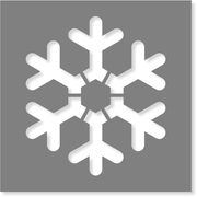 Choose Your Size Snowflake Stencil