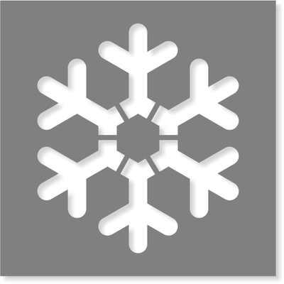Snowflake Stencil | Multiple Sizes