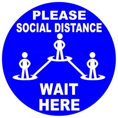 Please Social Distance Floor Decal