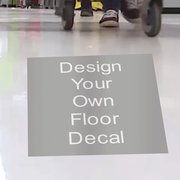 Custom 7" x 14" Rectangle Removable Floor Decal