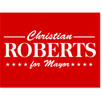 Stars & Bars Election Yard Sign | 18" x 24" - alternate view