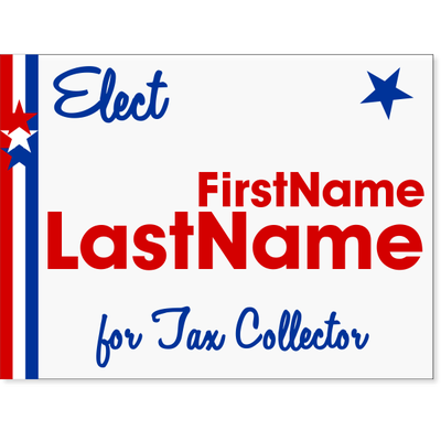 Stars & Stripes Election Yard Sign | 18" x 24" - alternate view