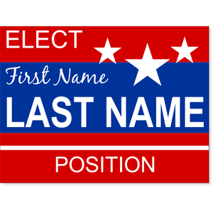 Stars Election Yard Sign | 18" x 24"
