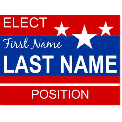 Stars Election Yard Sign | 18" x 24" - alternate view