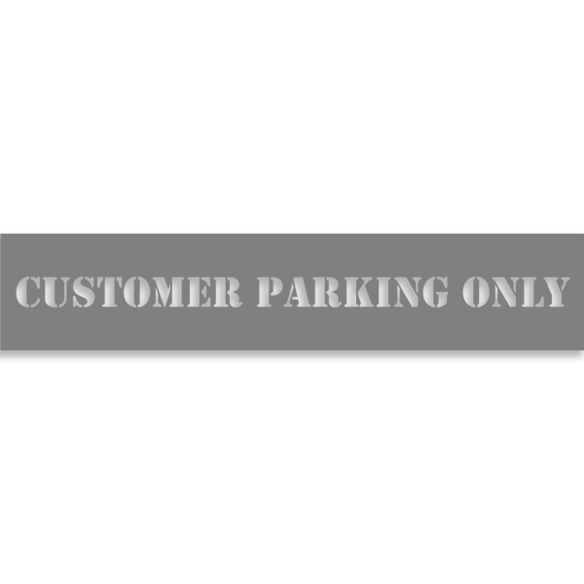 Customer Parking Only 2" x 10" Mylar Stencil