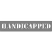 Handicapped 2" x 10" Mylar Stencil