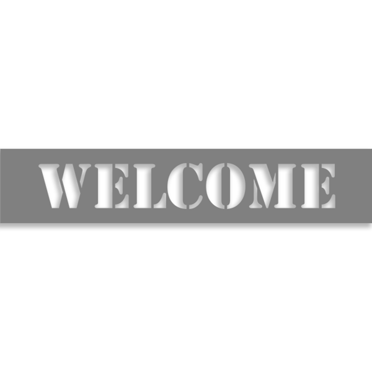 Welcome 2" x 10" Mylar Stencil