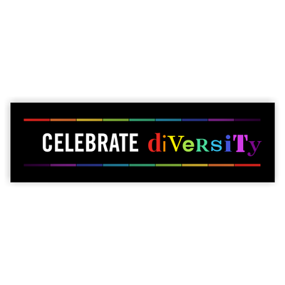 Celebrate Diversity Pride Bumper Sticker