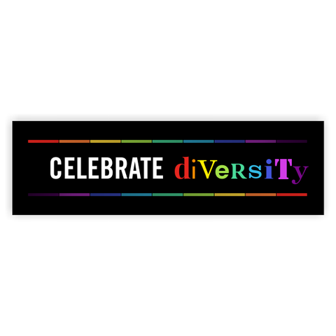Celebrate Diversity Pride Bumper Sticker