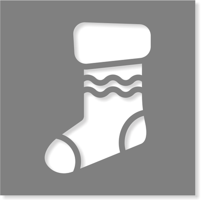 Stocking Stencil | Multiple Sizes