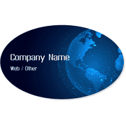 3" x 5" Tech World Oval Bumper Sticker