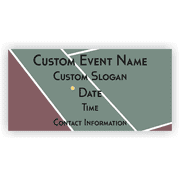 Tennis Tournament 3" x 6" Banner