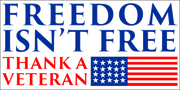 Thank a Veteran Bumper Sticker