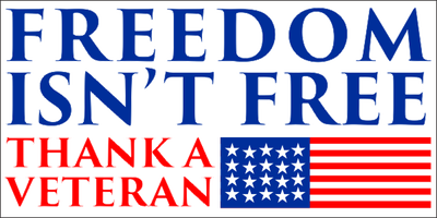 Thank a Veteran Bumper Sticker