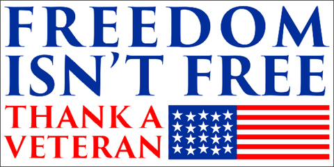 Thank a Veteran Bumper Sticker