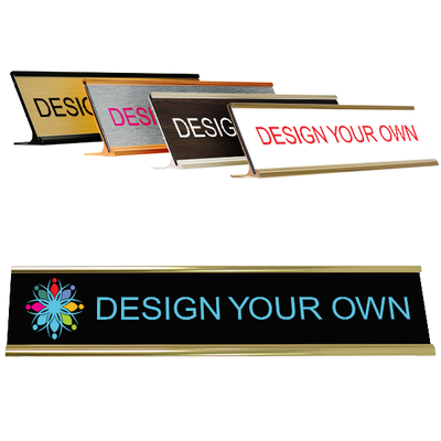 Full Color 2" x 10" Desk Name Plate
