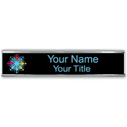 Customizable Name Plate for Wall or Door - Full Color 2" x 12