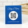 Custom QR Code with Custom Background Color Menu Table Top Sign