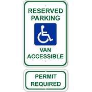 Van Accessible Handicap Sign Bundle