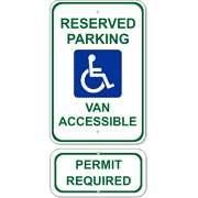 Van Accessible Handicap Sign Bundle