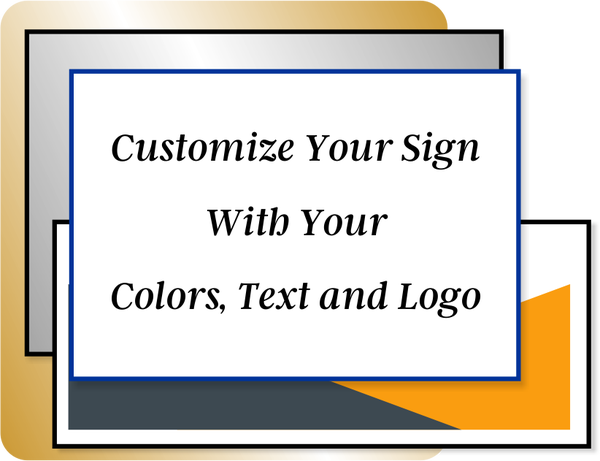 12" x12" Vinyl-Alum Square Sign