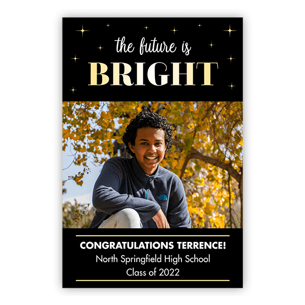 Graduation Future is Bright 2' x 3' Vertical Banner