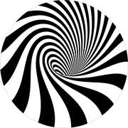 Straight Lines Curved Vortex Floor Decal