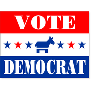 Vote Democrat Stars Yard Sign | 18" x 24"