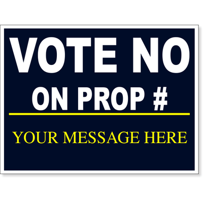 Vote No Navy Yard Sign | 18" x 24"