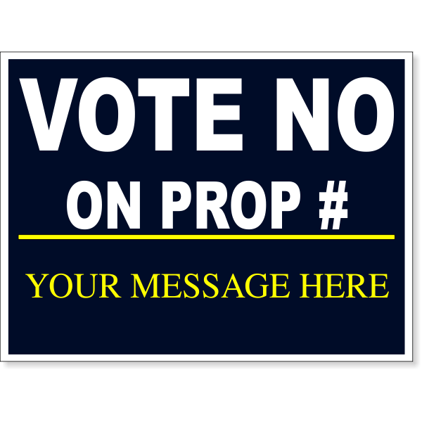 Vote No Navy Yard Sign | 18" x 24"