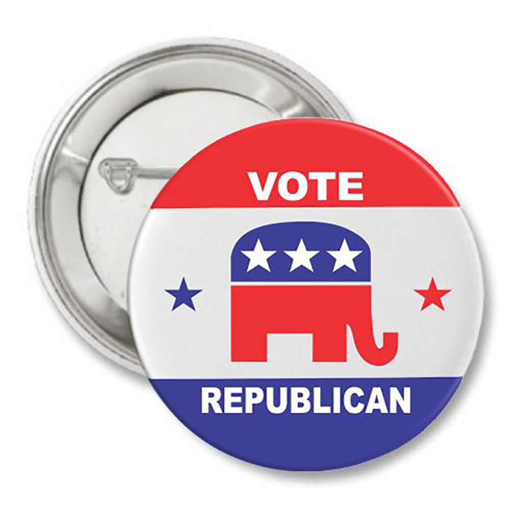 Vote Republican Elephant Button