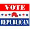 Vote Republican Stars Yard Sign | 18" x 24"