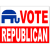 Vote Republican Yard Sign