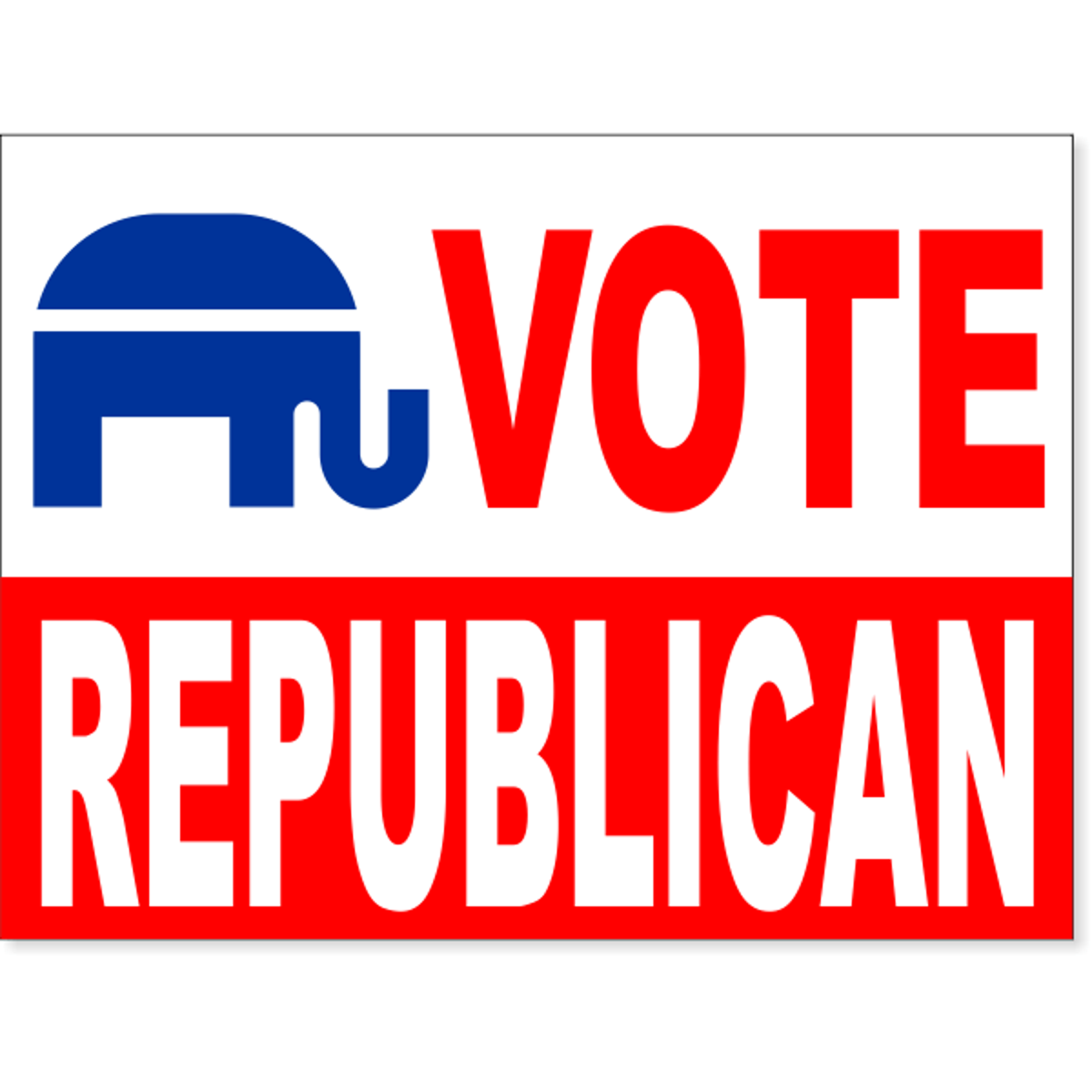 Vote Republican Yard Sign