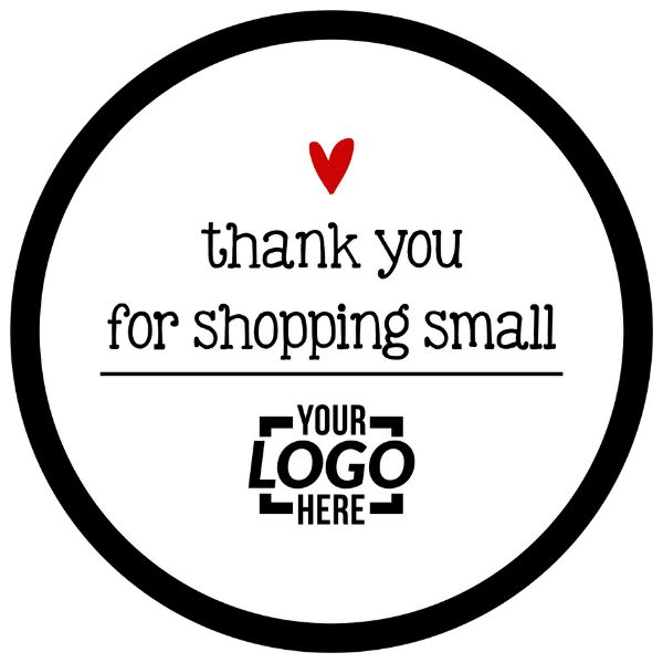 Thank You for Shopping Small 6" Business Reopening Window Decal