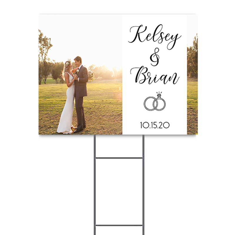 Wedding Photo Yard Sign