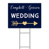 Wedding Arrow Yard Sign