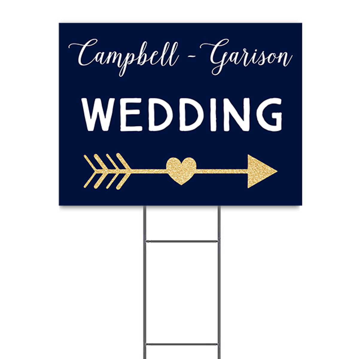 Wedding Arrow Yard Sign