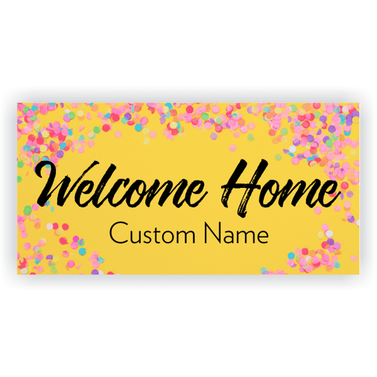 Welcome Home Confetti Banner - 3' x 6'