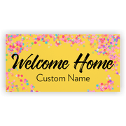 Welcome Home 3" x 6" Confetti Banner 