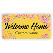 Welcome Home 3" x 6" Confetti Banner