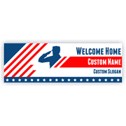 Welcome Home 2" x 6" Military Banner