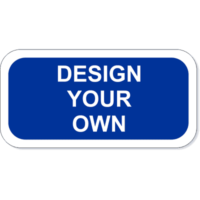 White Border Add-On Aluminum Sign | 6" x 12"