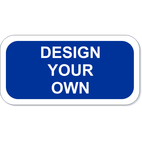 White Border Add-On 6" x 12" Aluminum Sign 